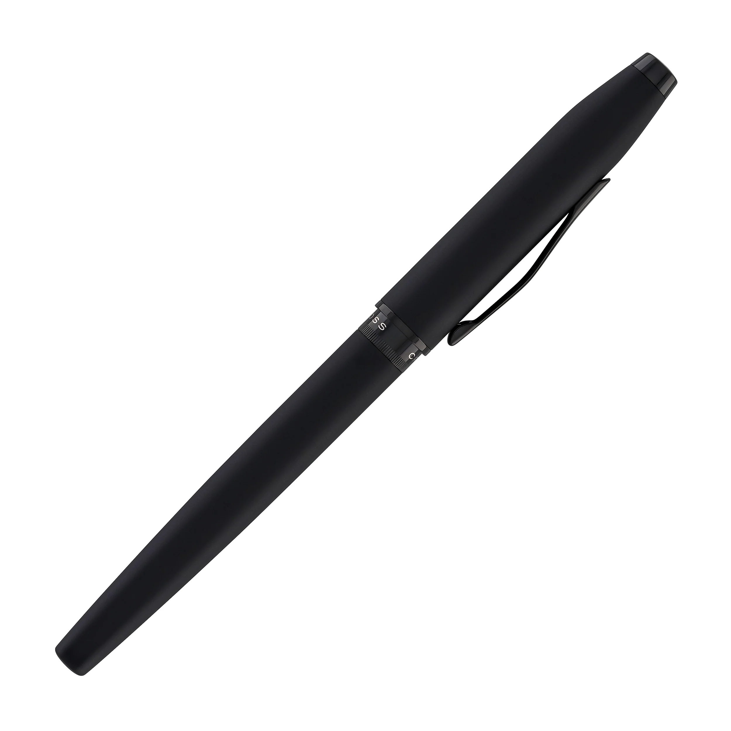 2860-cross-foundry-fountain-pen-in-matte-black-lacquer-with-pvd-black-appointments-medium-nib-7.webp Cross Foundry Fountain Pen in Matte Black Lacquer with PVD Black Appointments - Medium Nib