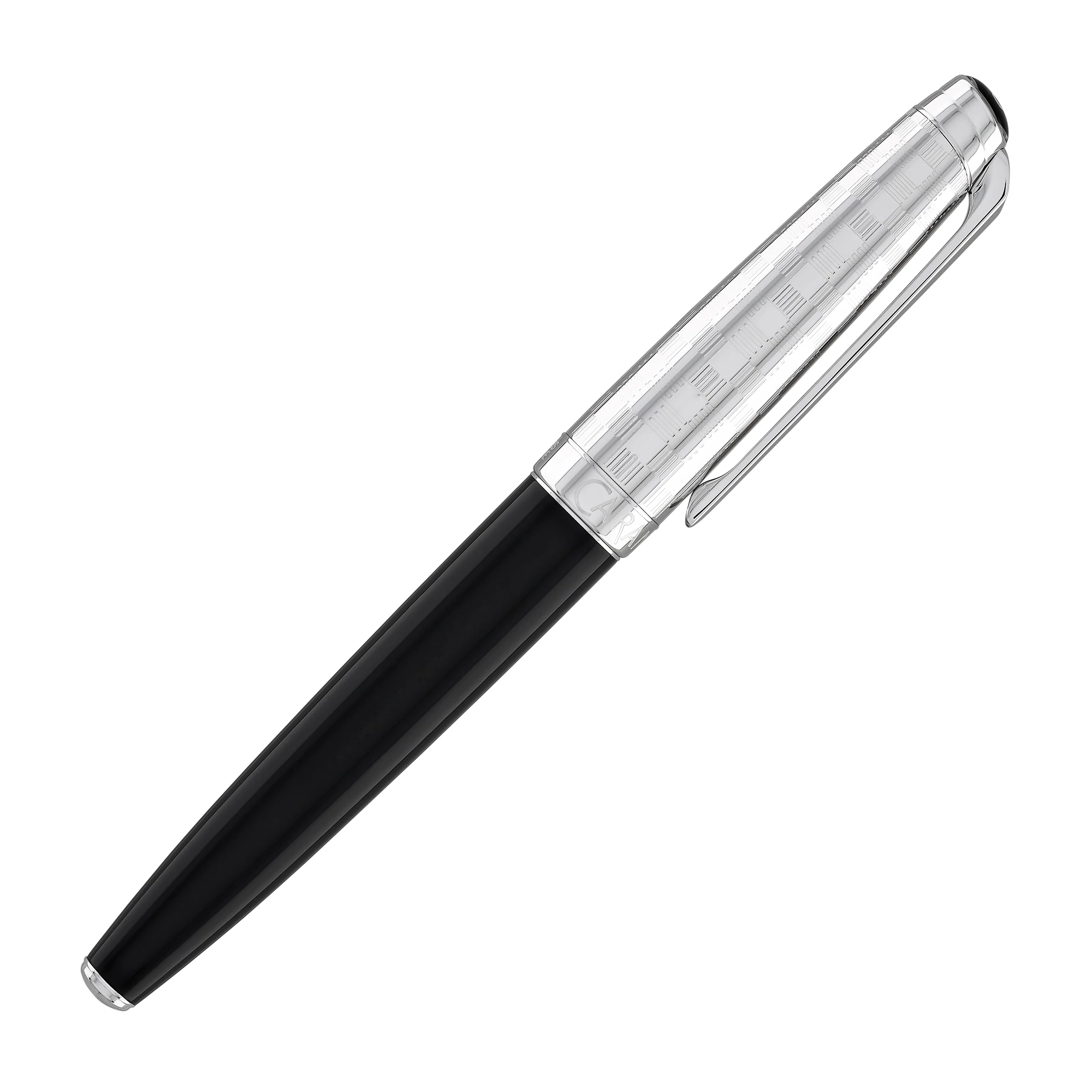 Caran d'Ache Leman Fountain Pen in Damier Gift Set with Leather Case - Special Edition