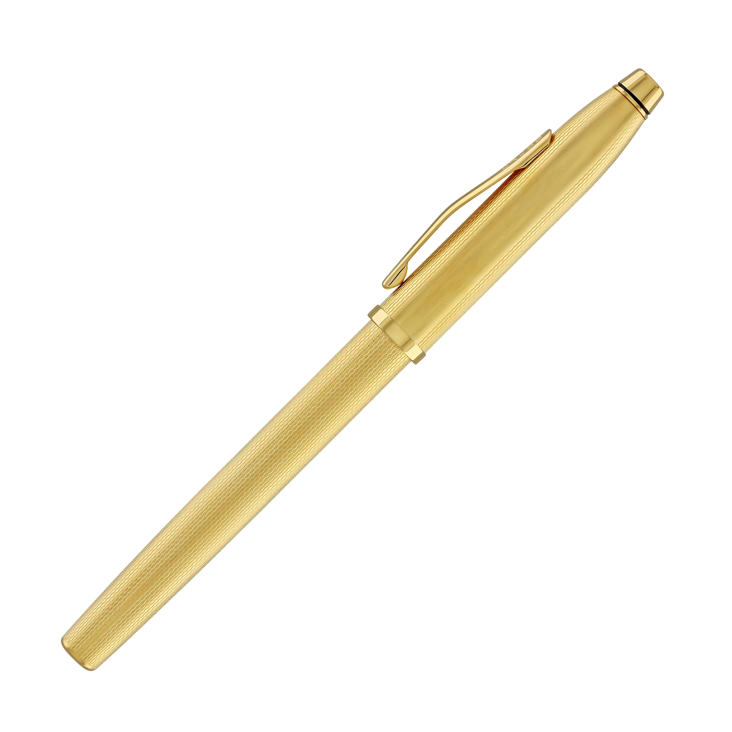 2896-cross-century-ii-selectip-rollerball-pen-in-polished-23k-gold-plated-engraved-diamond-pattern-5.webp Cross Century II Selectip Rollerball Pen in Polished 23K Gold-Plated Engraved Diamond Pattern