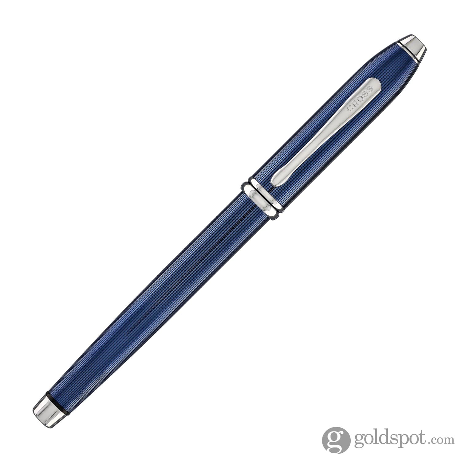 2906-cross-townsend-rollerball-pen-in-translucent-polished-cobalt-blue-engraved-diamond-pattern-5.jpg Cross Townsend Rollerball Pen in Translucent Polished Cobalt Blue Engraved Diamond Pattern