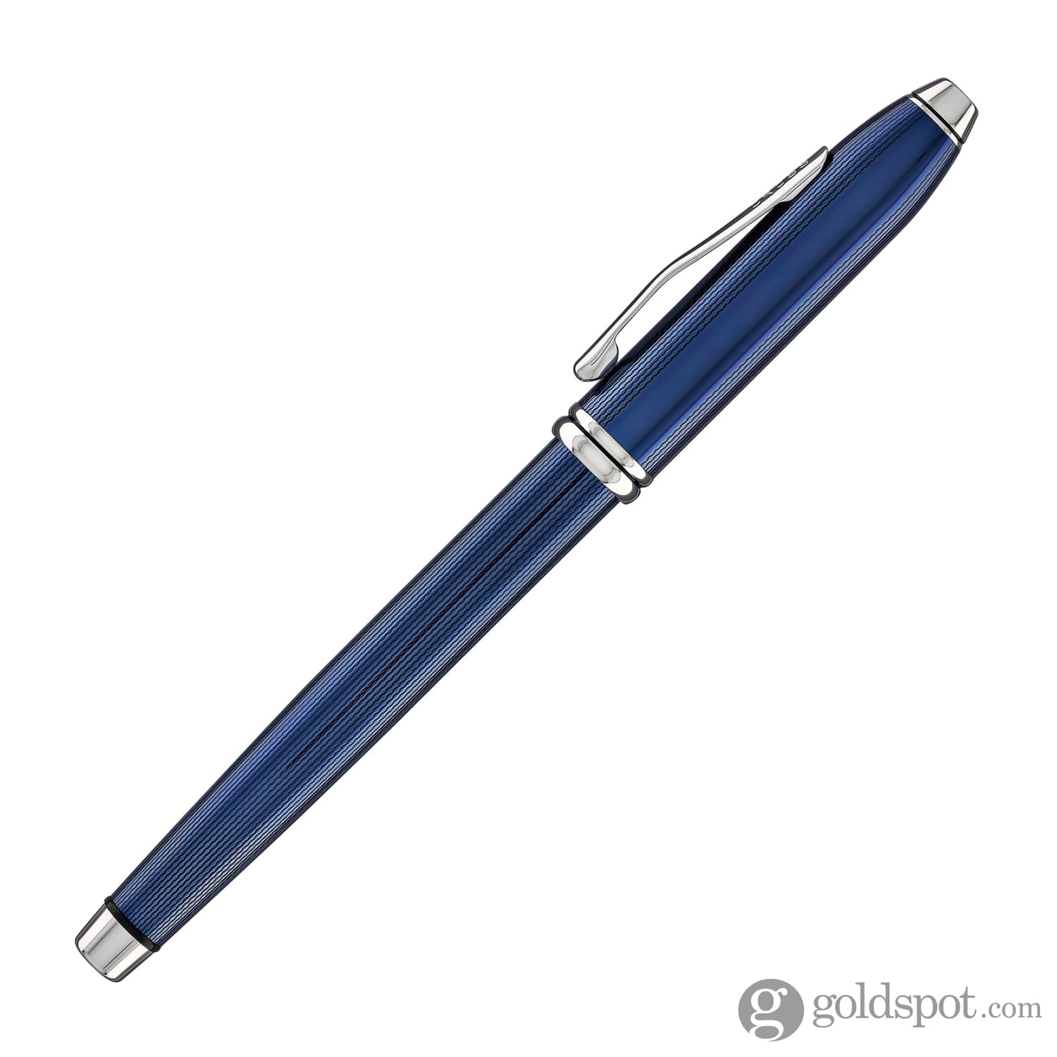 2906-cross-townsend-rollerball-pen-in-translucent-polished-cobalt-blue-engraved-diamond-pattern-6.jpg Cross Townsend Rollerball Pen in Translucent Polished Cobalt Blue Engraved Diamond Pattern