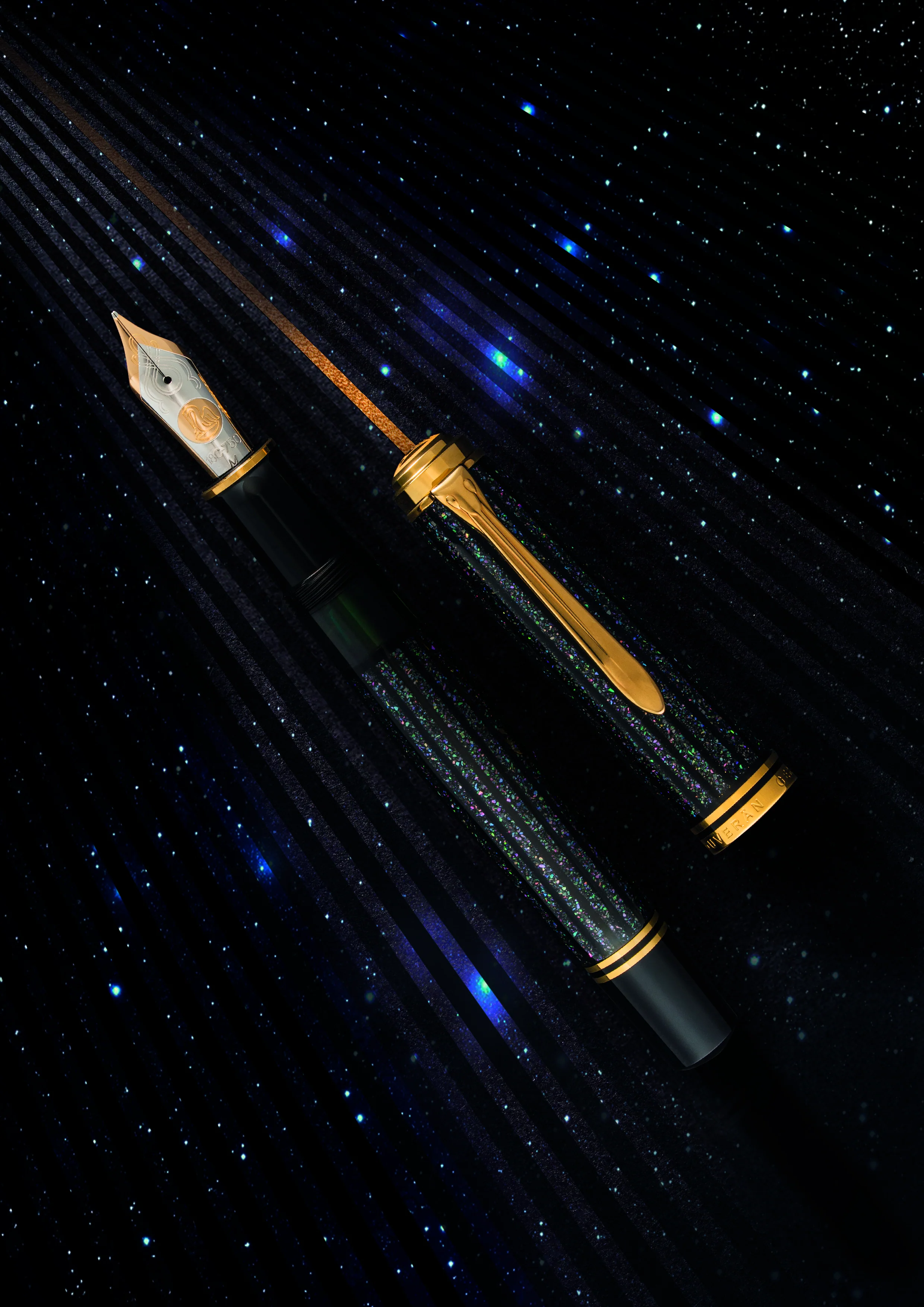 Pelikan Souverän® M1000 Fountain Pen in Raden Stardust “Hoshikuzu" - Medium Nib - Limited Edition
