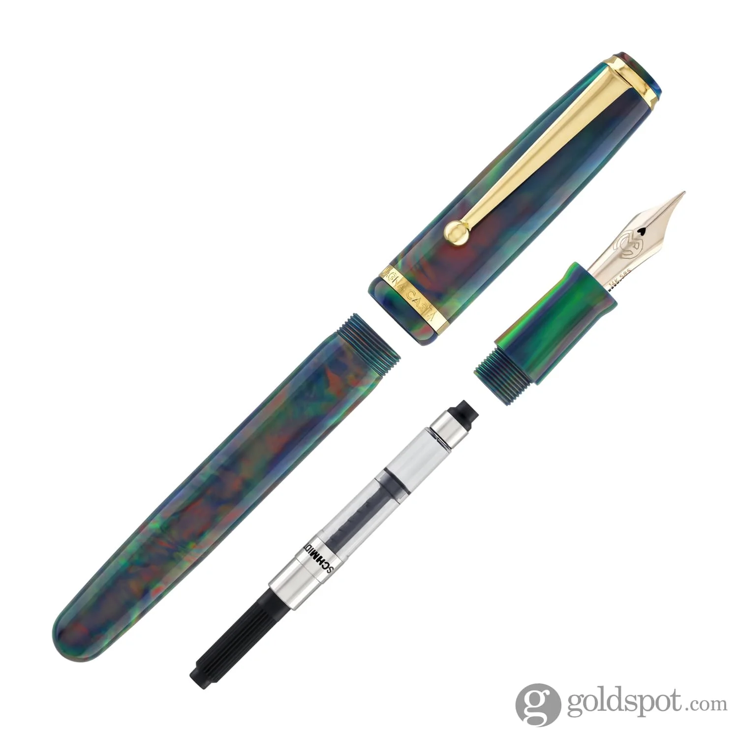3-magna-carta-mag-650-fountain-pen-in-oparex-lava-black-14kt-gold-flex-nib-9.webp Magna Carta MAG 650 Fountain Pen in OPAREX Lava Black - 14kt Gold Flex Nib