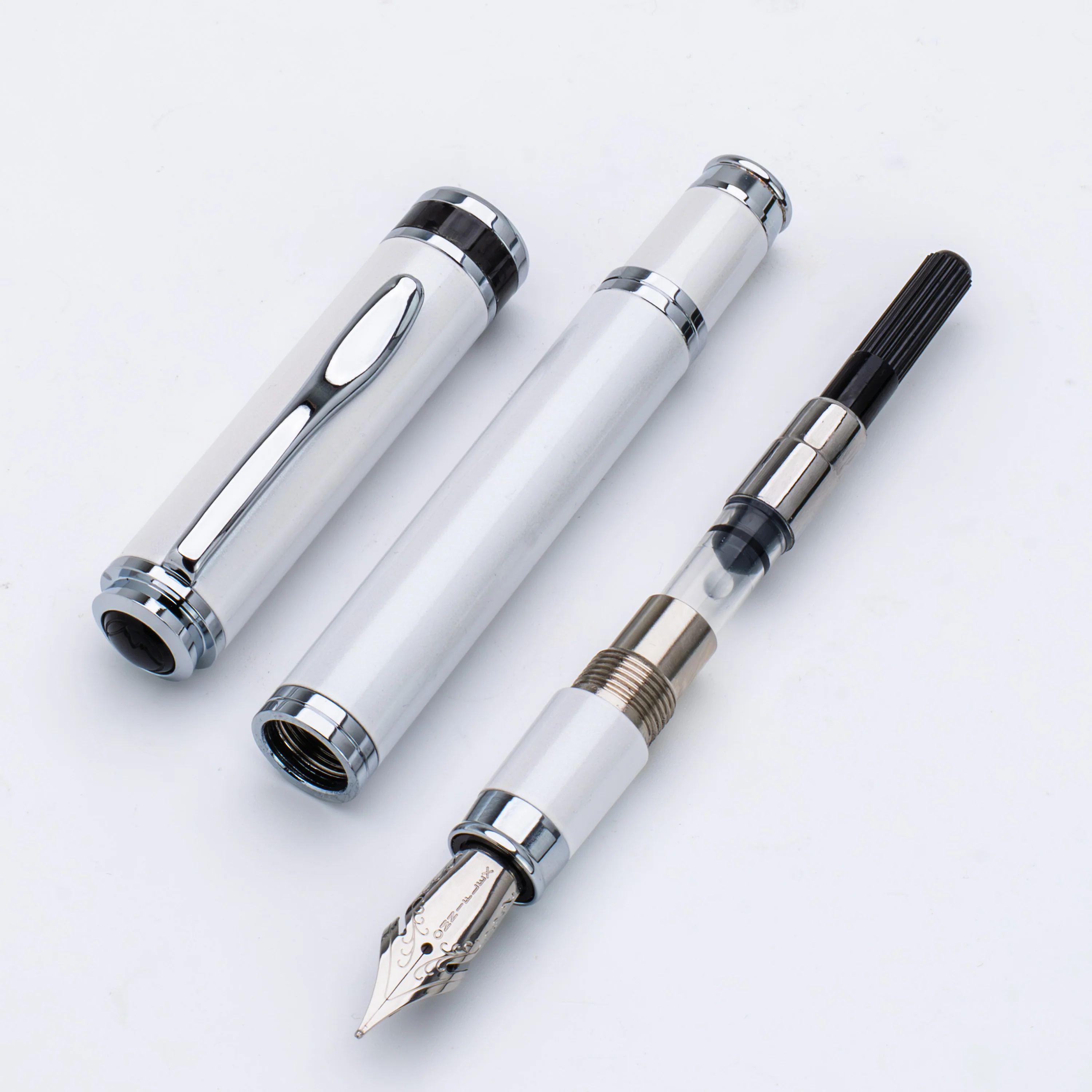 Monteverde Innova Fountain Pen in 2026 Cloud Dancer in Chrome Trim - Limited Edition