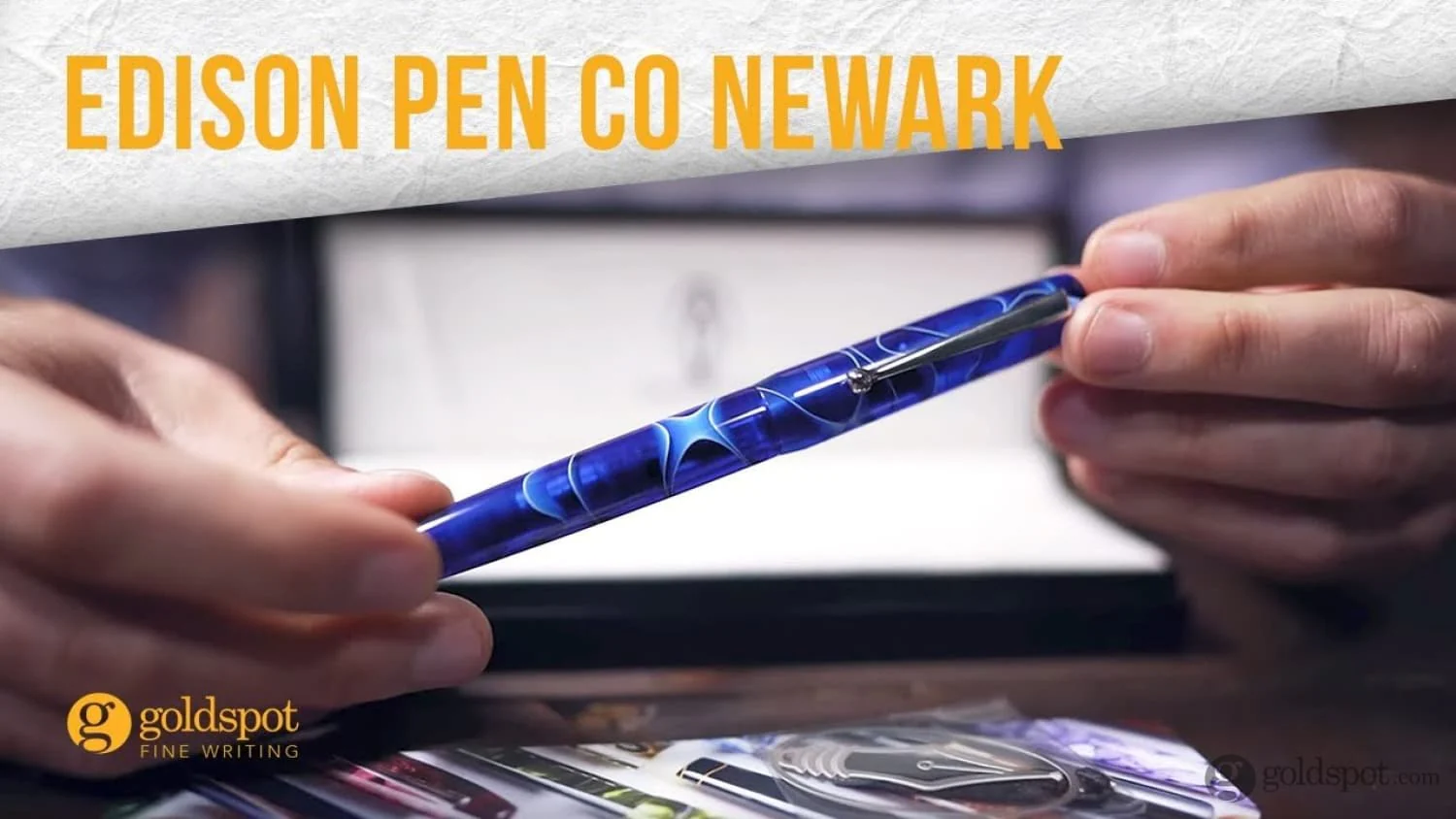 Edison x Goldspot Pens Newark Fountain Pen in AC High Voltage Green
