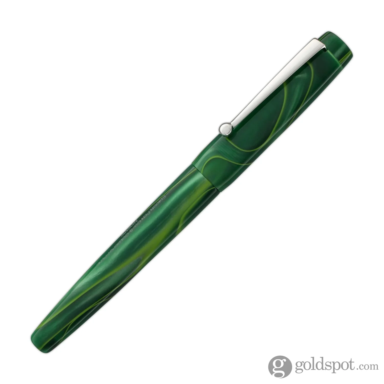 Edison x Goldspot Pens Newark Fountain Pen in AC High Voltage Green