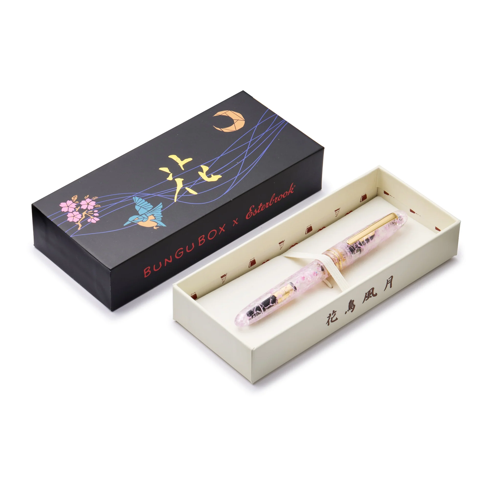 3096-esterbrook-estie-x-bungubox-estie-kachofugetsu-fountain-pen-in-flower-cherry-blossom-11.webp Esterbrook Estie x BUNGUBOX Estie Kachofugetsu Fountain Pen in Flower (Cherry Blossom)