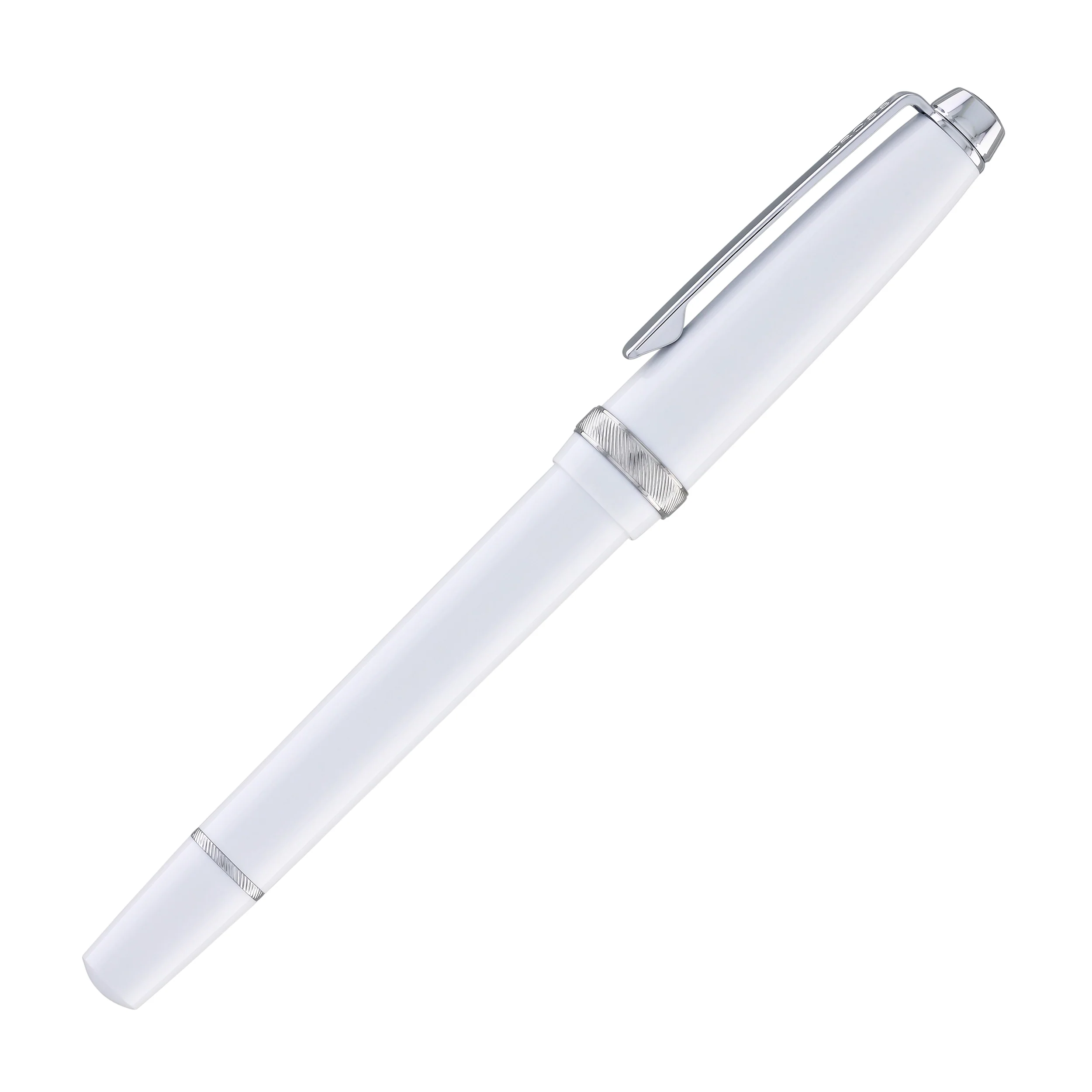 3281-cross-lume-fountain-pen-in-porcelain-white-with-polished-chrome-appointments-medium-nib-6.webp Cross Lume Fountain Pen in Porcelain White with Polished Chrome Appointments - Medium Nib