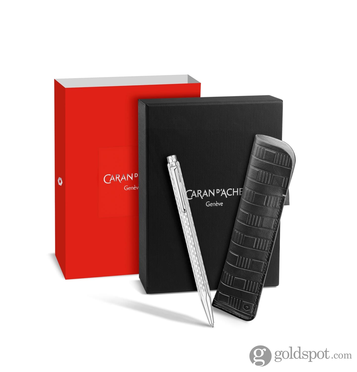 3288-caran-d-ache-ecridor-ballpoint-pen-in-damier-with-leather-case-special-edition-gift-box-4.jpg Caran d'Ache Ecridor Ballpoint Pen in Damier with Leather Case - Special Edition Gift Box