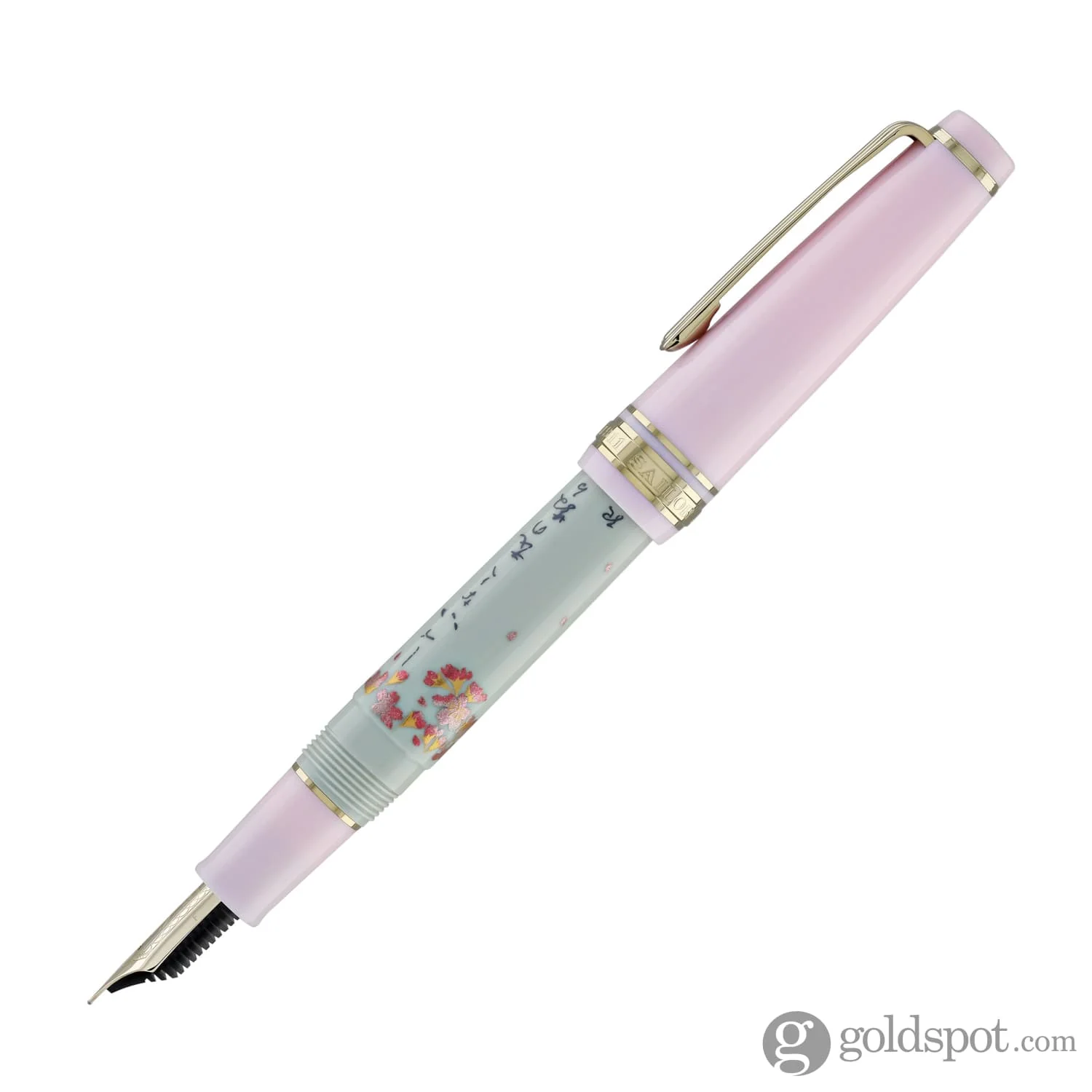 3302-sailor-professional-gear-slim-seasonal-waka-poetry-fountain-pen-in-spring-14k-gold-5.webp Sailor Professional Gear Slim Seasonal Waka Poetry Fountain Pen in Spring - 14k Gold