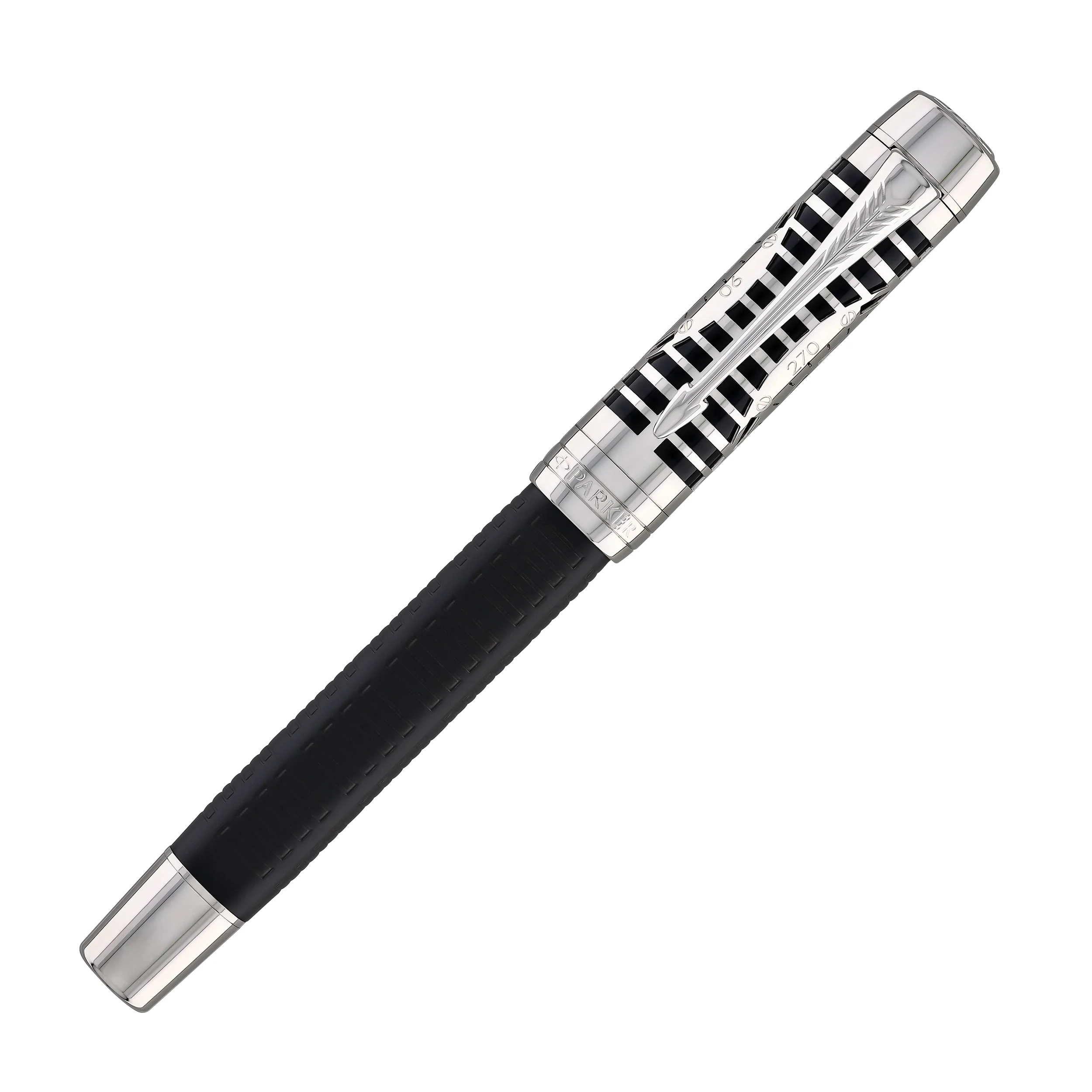 3336-parker-duofold-legacy-of-flight-fountain-pen-in-matte-black-with-palladium-trim-18k-gold-2.webp Parker Duofold Legacy of Flight Fountain Pen in Matte Black with Palladium Trim - 18K Gold