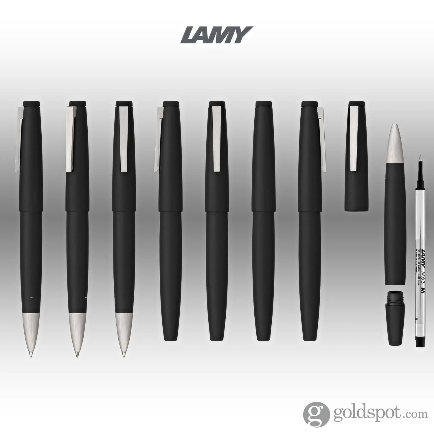 337-lamy-2000-rollerball-pen-in-black-with-stainless-steel-trim-8.webp Lamy 2000 Rollerball Pen in Black with Stainless Steel Trim