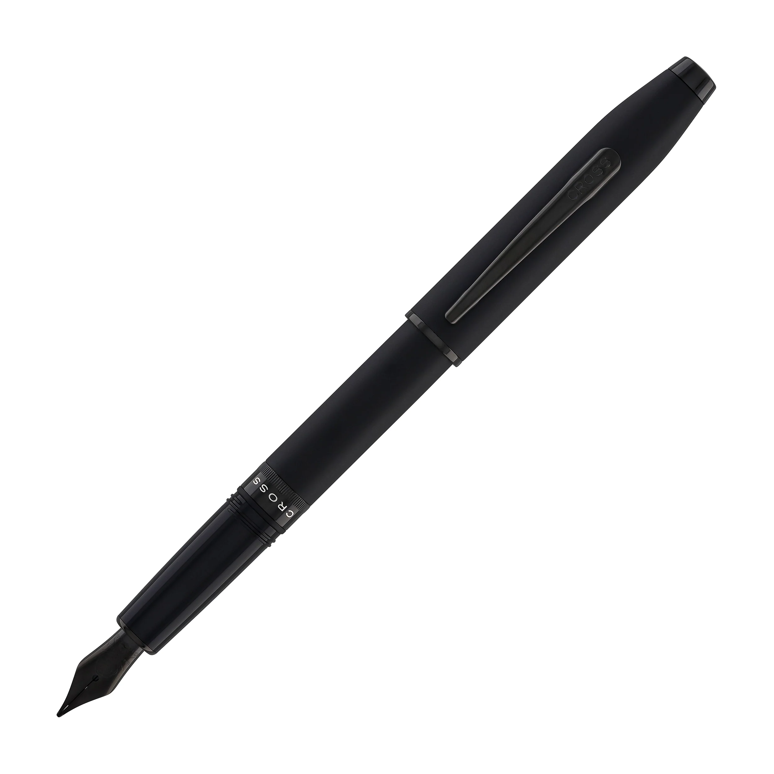 3397-cross-foundry-fountain-pen-in-matte-black-lacquer-with-pvd-black-appointments-medium-nib-3.webp Cross Foundry Fountain Pen in Matte Black Lacquer with PVD Black Appointments - Medium Nib