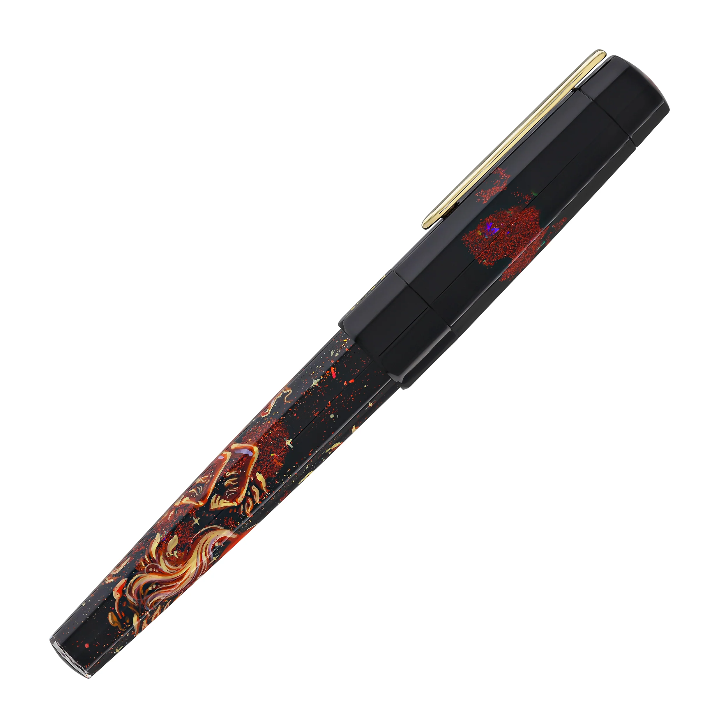 341-benu-euphoria-handpainted-fountain-pen-in-fire-horse-limited-edition-6.webp Benu Euphoria Handpainted Fountain Pen in Fire Horse - Limited Edition