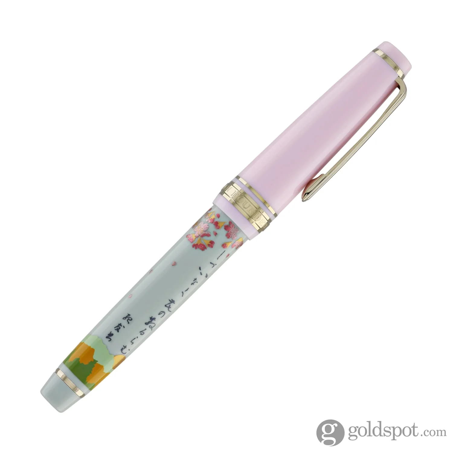 Sailor Professional Gear Slim Seasonal Waka Poetry Fountain Pen in Spring - 14k Gold
