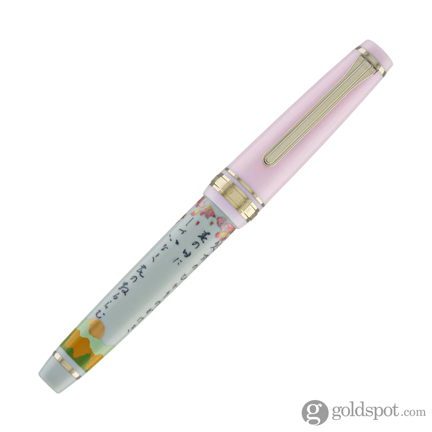 3554-sailor-professional-gear-slim-seasonal-waka-poetry-fountain-pen-in-spring-14k-gold-2.webp Sailor Professional Gear Slim Seasonal Waka Poetry Fountain Pen in Spring - 14k Gold