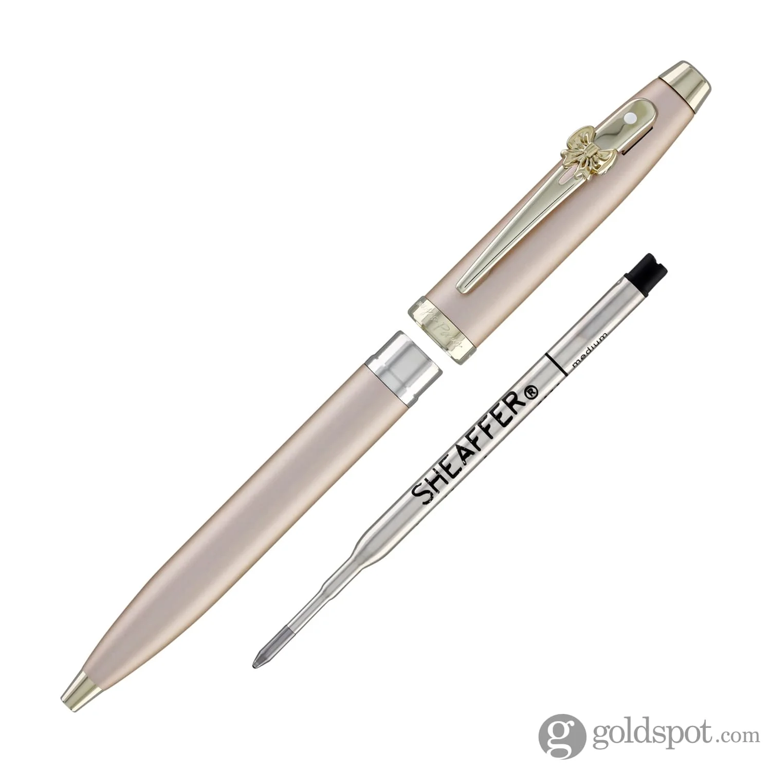 3593-sheaffer-x-emily-in-paris-100-ballpoint-pen-in-champagne-gold-with-champagne-gold-trim-6.webp Sheaffer x Emily in Paris 100 Ballpoint Pen in Champagne Gold with Champagne Gold Trim