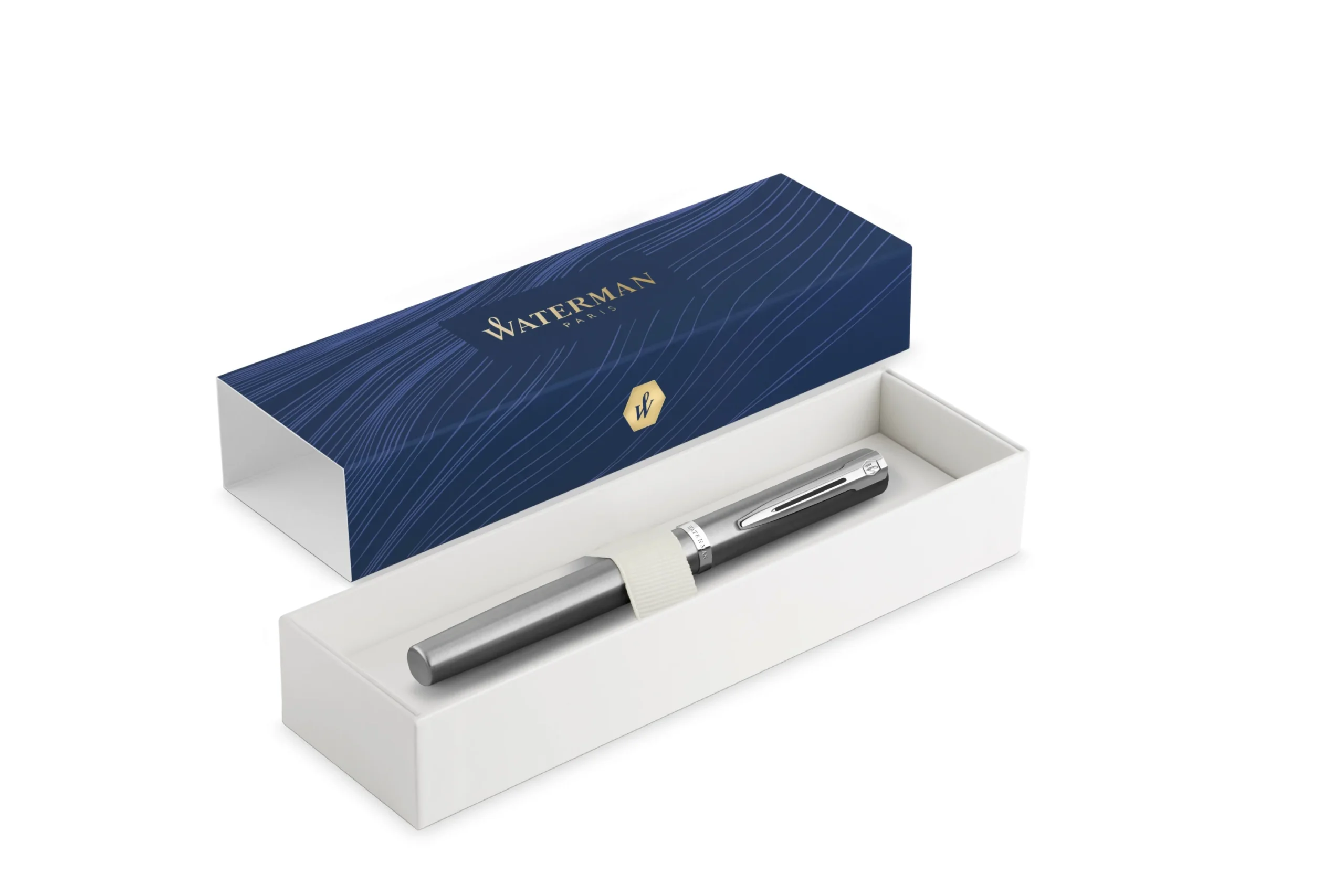 3742-waterman-impression-fountain-pen-in-stainless-steel-with-palladium-coated-fine-point-10.webp Waterman Impression Fountain Pen in Stainless Steel with Palladium Coated - Fine Point