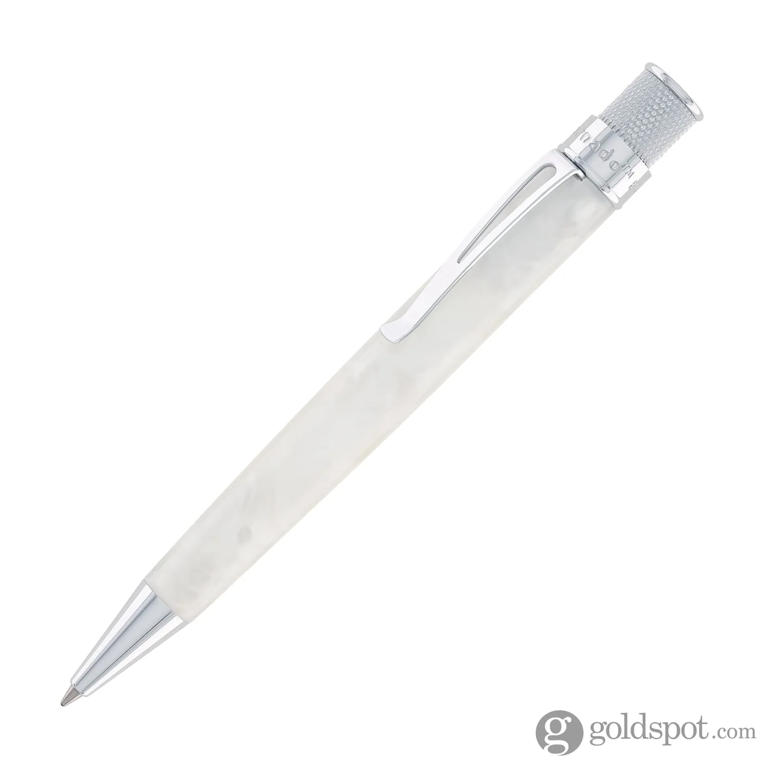 3807-retro-51-vault-tornado-acrylic-rollerball-pen-in-opal-white-3.webp Retro 51 Vault Tornado Acrylic Rollerball Pen in Opal White