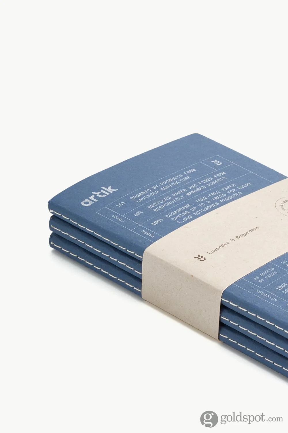 Artik Pack Of 3 Pocket Singer Sewn Notebooks in Lavender