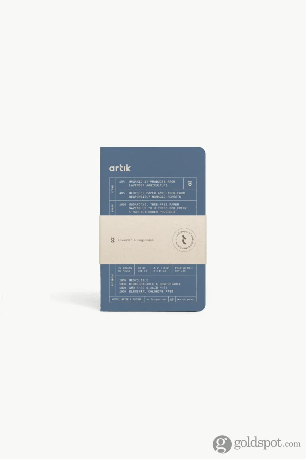 Artik Pack Of 3 Pocket Singer Sewn Notebooks in Lavender