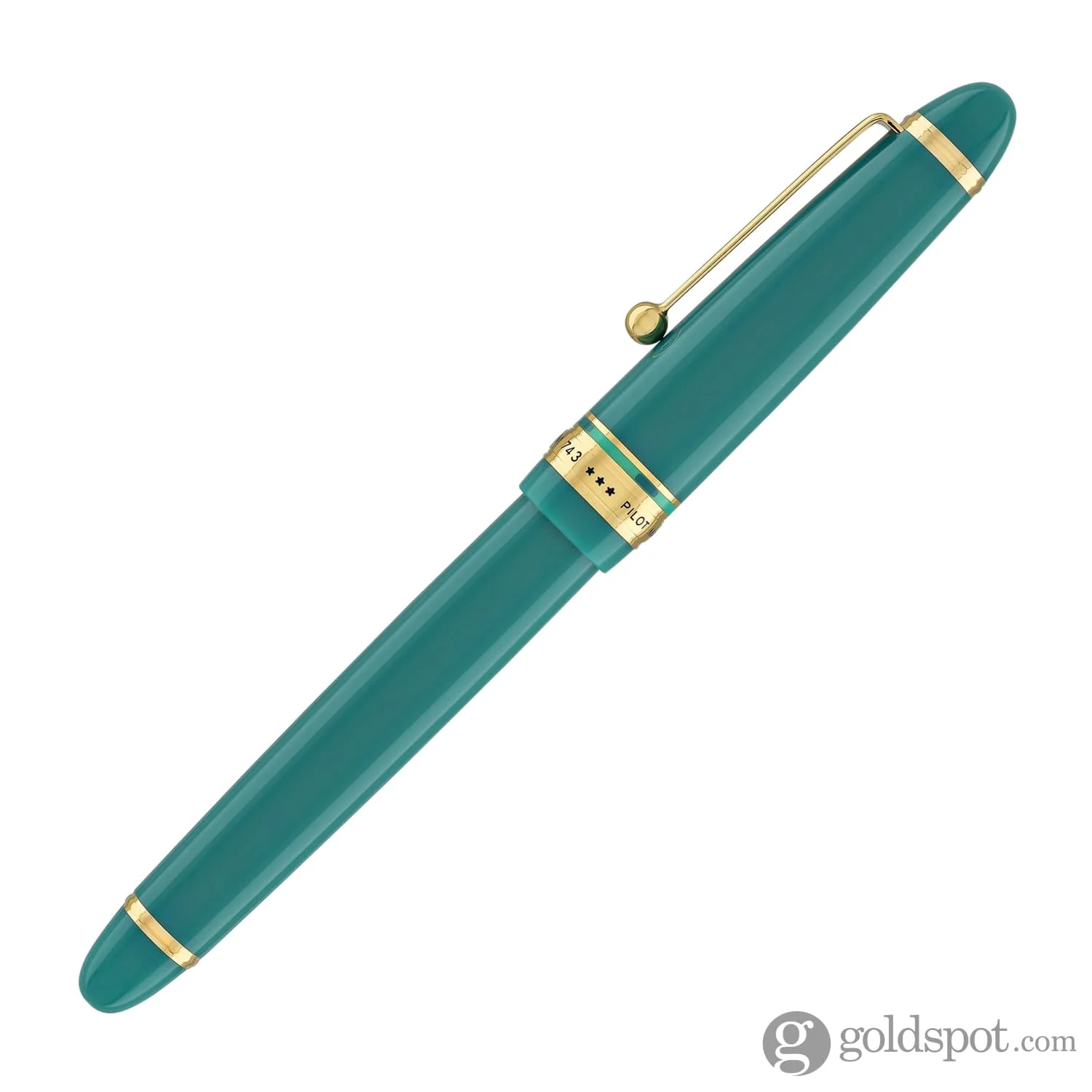 3817-pilot-custom-743-fountain-pen-in-verdigris-green-14k-gold-5.webp Pilot Custom 743 Fountain Pen in Verdigris (Green) - 14K Gold