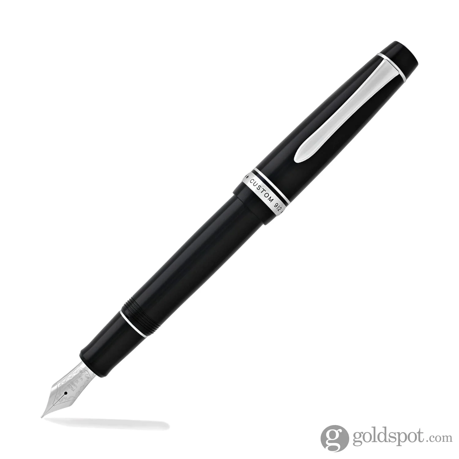 3828-pilot-custom-912-fountain-pen-in-black-rhodium-14k-gold-13.webp Pilot Custom 912 Fountain Pen in Black & Rhodium - 14K Gold