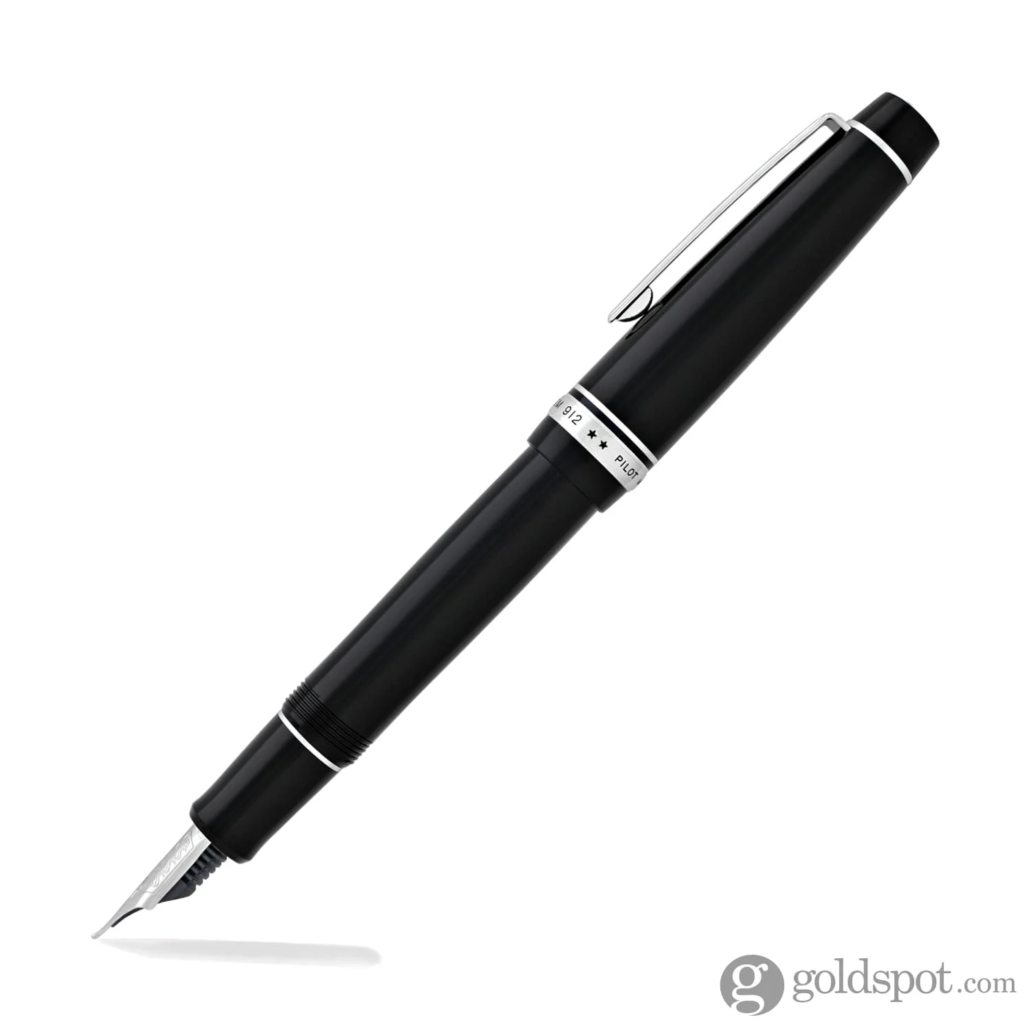 3828-pilot-custom-912-fountain-pen-in-black-rhodium-14k-gold-3.webp Pilot Custom 912 Fountain Pen in Black & Rhodium - 14K Gold