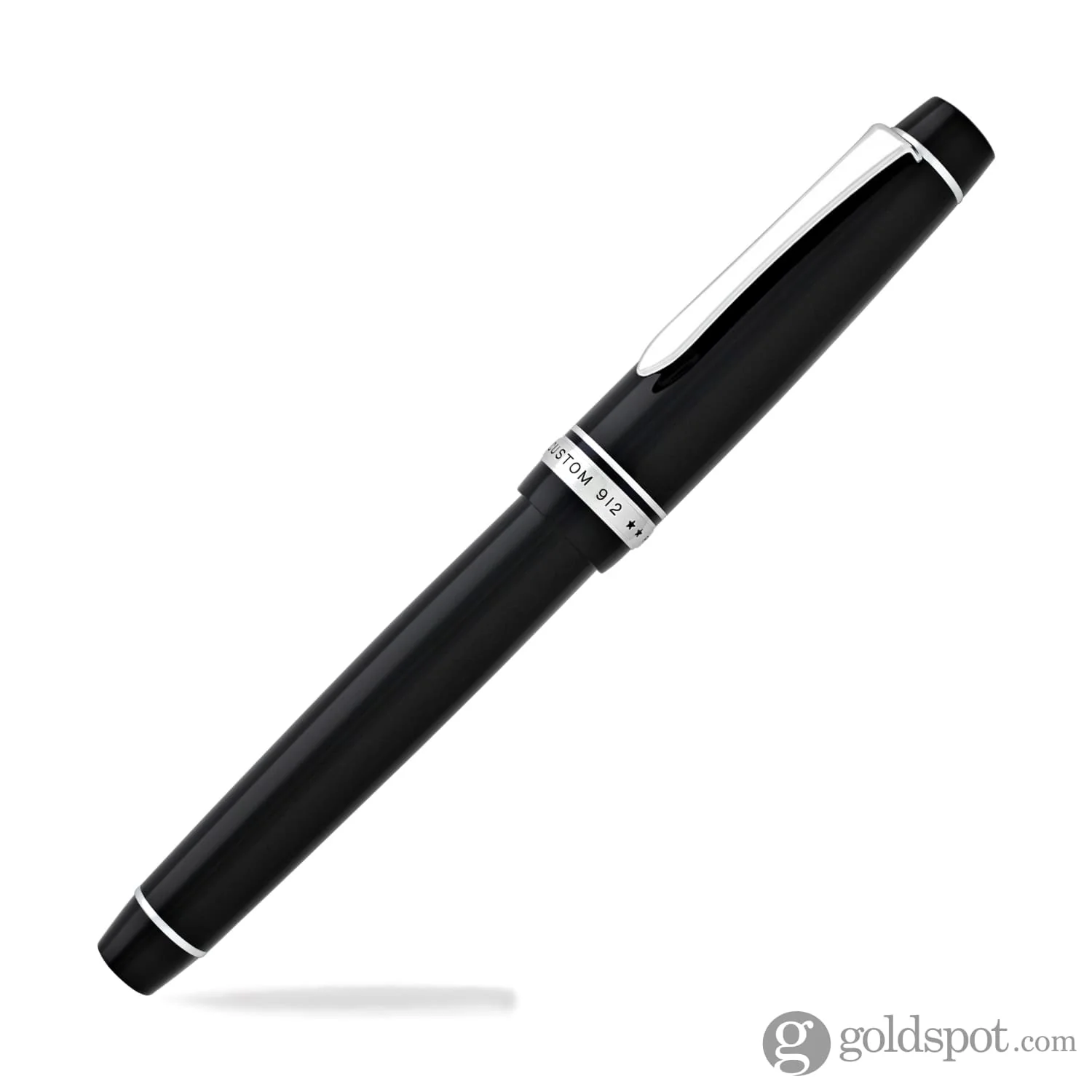 3828-pilot-custom-912-fountain-pen-in-black-rhodium-14k-gold-6.webp Pilot Custom 912 Fountain Pen in Black & Rhodium - 14K Gold