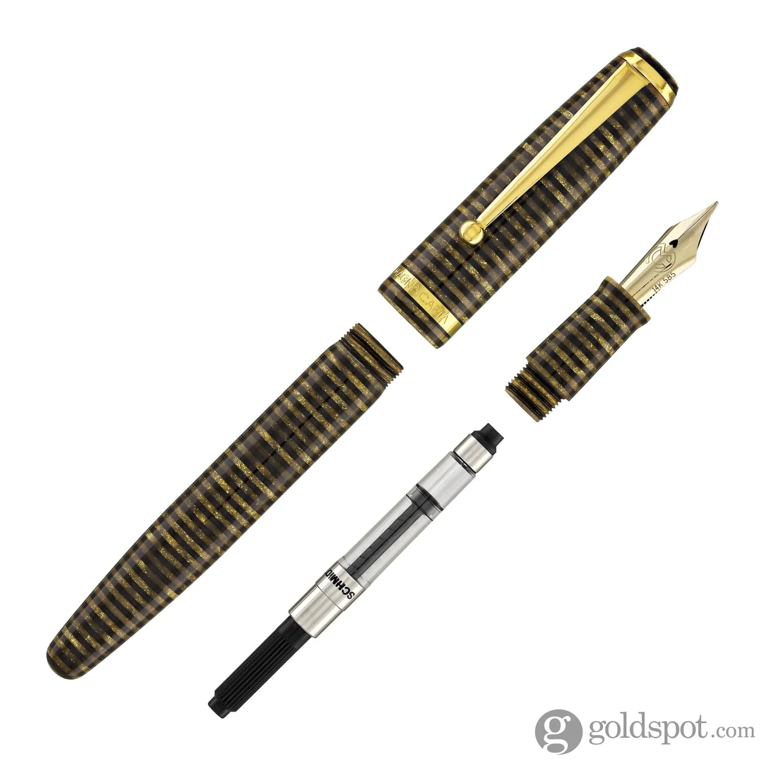 Magna Carta MAG 650 Fountain Pen in Amber - 14kt Gold Flex Nib