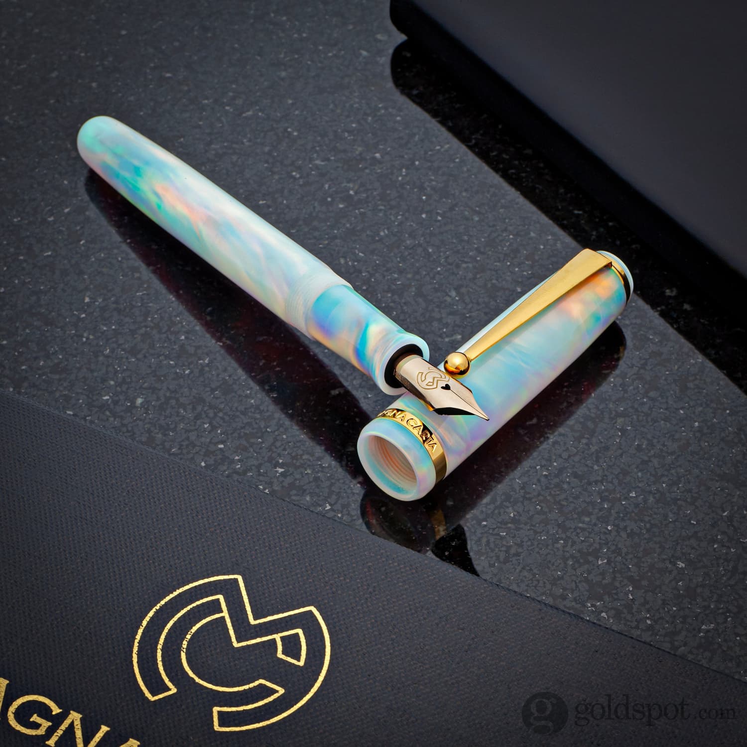 3845-magna-carta-mag-650-fountain-pen-in-oparex-rainbow-14kt-gold-flex-nib-10.jpg Magna Carta MAG 650 Fountain Pen in OPAREX Rainbow - 14kt Gold Flex Nib