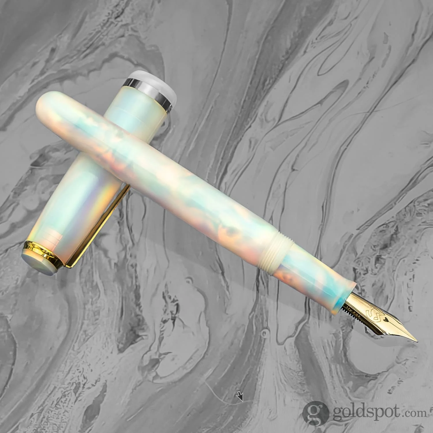 3845-magna-carta-mag-650-fountain-pen-in-oparex-rainbow-14kt-gold-flex-nib-12.webp Magna Carta MAG 650 Fountain Pen in OPAREX Rainbow - 14kt Gold Flex Nib