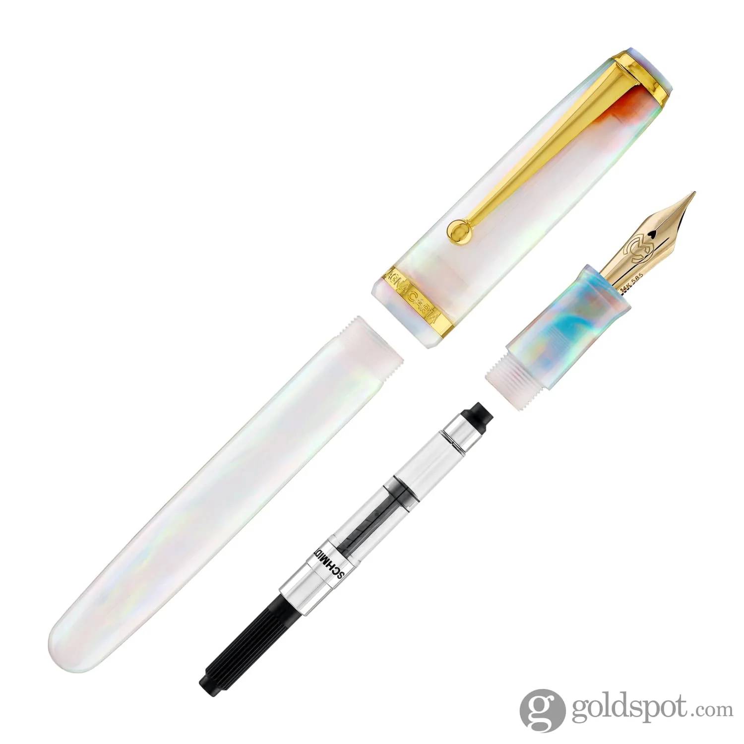 3845-magna-carta-mag-650-fountain-pen-in-oparex-rainbow-14kt-gold-flex-nib-7.webp Magna Carta MAG 650 Fountain Pen in OPAREX Rainbow - 14kt Gold Flex Nib