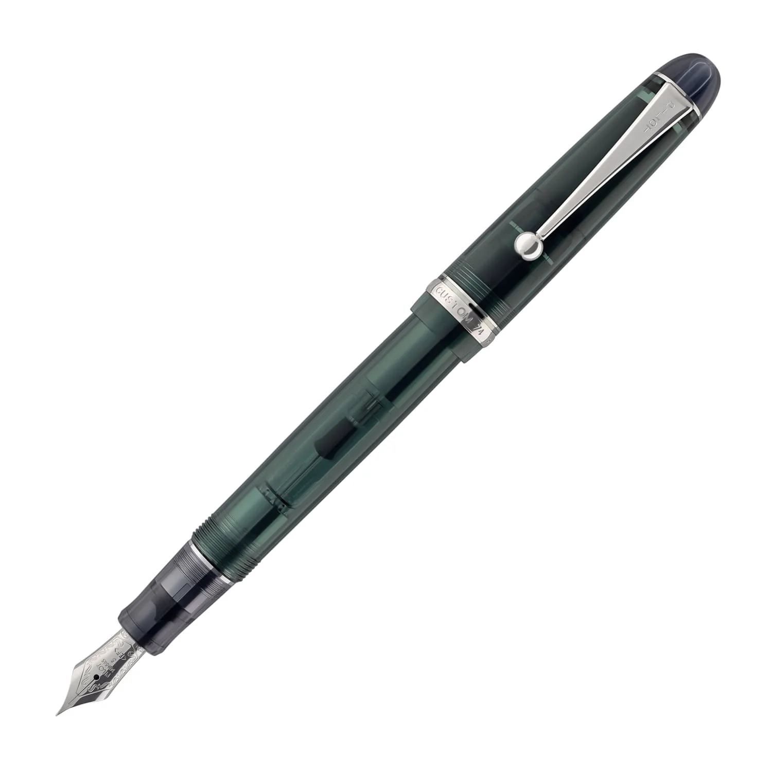 3861-pilot-custom-74-fountain-pen-in-forest-green-with-silver-trim-14kt-gold-nib-1.webp Pilot Custom 74 Fountain Pen in Forest Green with Silver Trim - 14kt Gold Nib