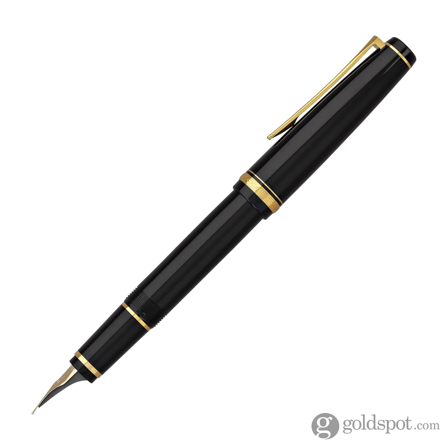 3889-pilot-falcon-fountain-pen-in-black-gold-soft-flexible-3.webp Pilot Falcon Fountain Pen in Black & Gold - Soft Flexible