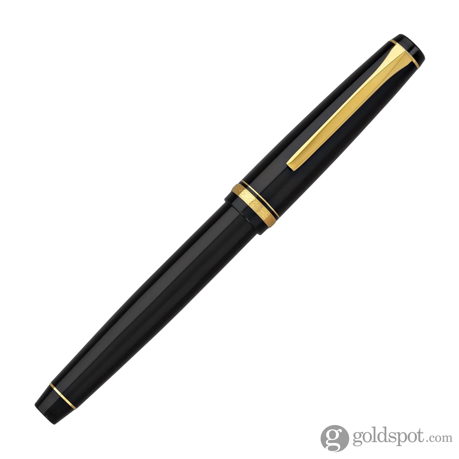 3889-pilot-falcon-fountain-pen-in-black-gold-soft-flexible-4.webp Pilot Falcon Fountain Pen in Black & Gold - Soft Flexible