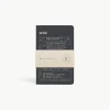 Artik Pack Of 3 Pocket Singer Sewn Notebooks in Coconut