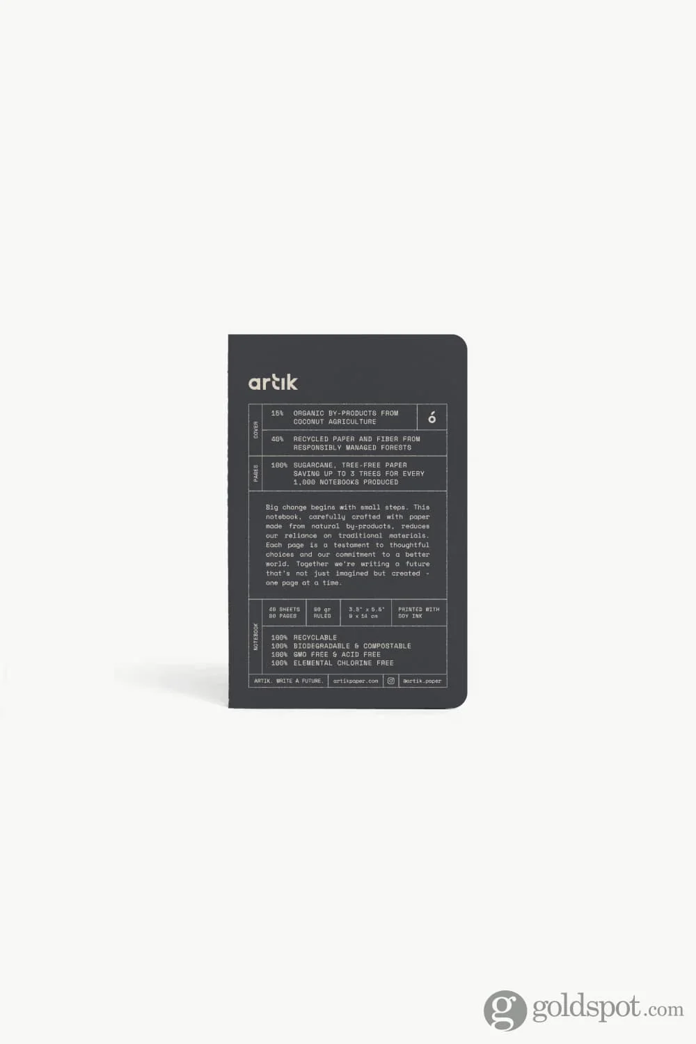 Artik Pack Of 3 Pocket Singer Sewn Notebooks in Coconut