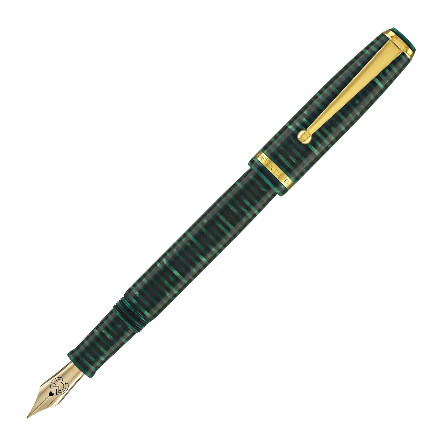3894-magna-carta-mag-650-fountain-pen-in-malachite-14kt-gold-flex-nib-1.webp Magna Carta MAG 650 Fountain Pen in Malachite - 14kt Gold Flex Nib