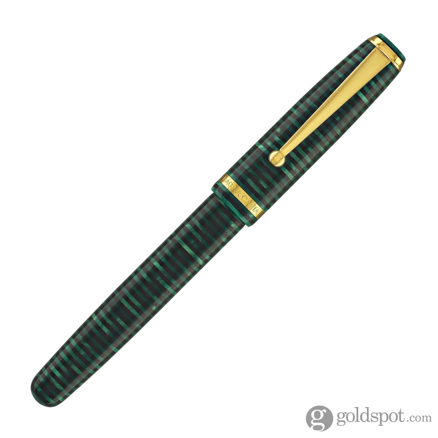 Magna Carta MAG 650 Fountain Pen in Malachite - 14kt Gold Flex Nib