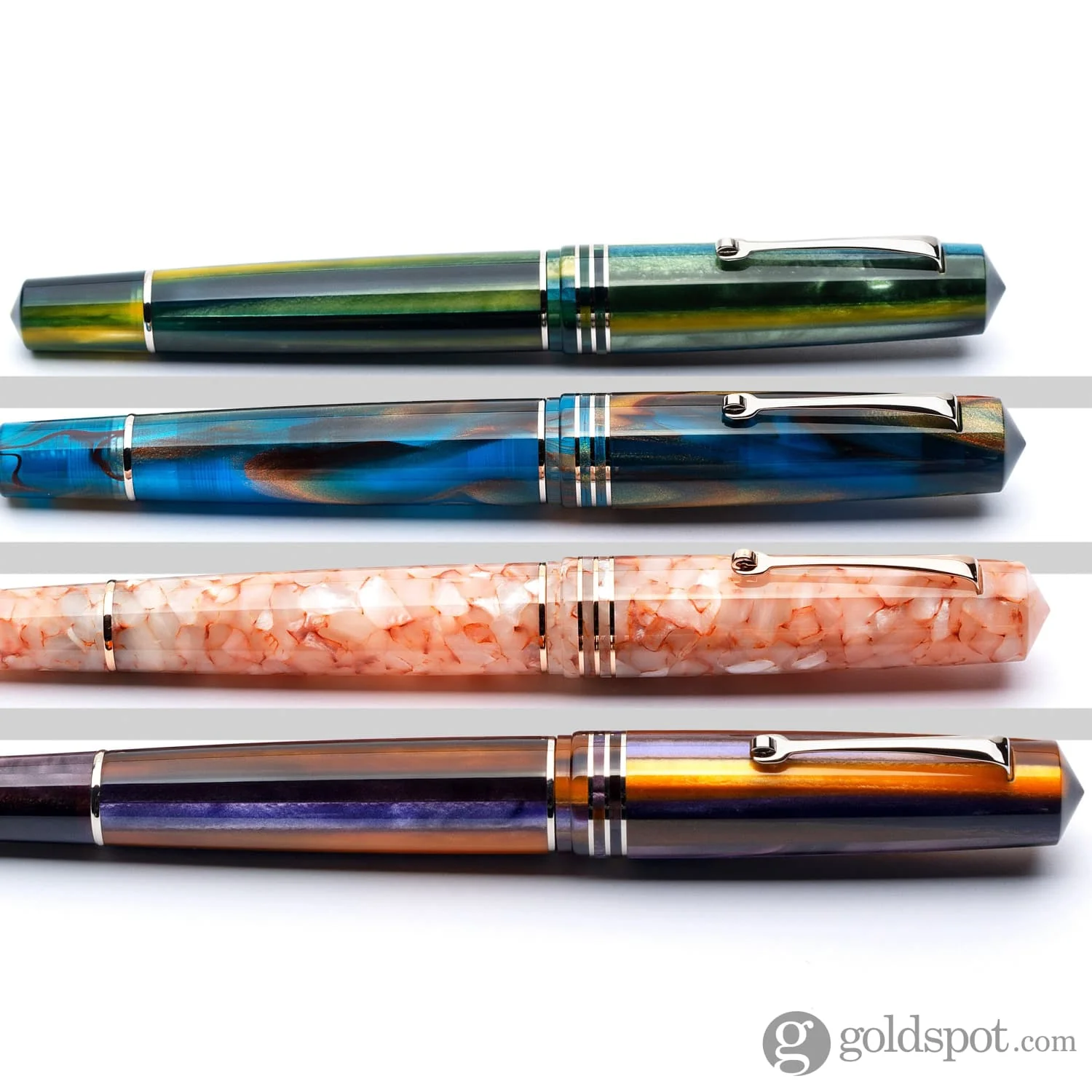 Leonardo Momento Zero Grande 2.0 Fountain Pen in Baobab Spaghetti Resin