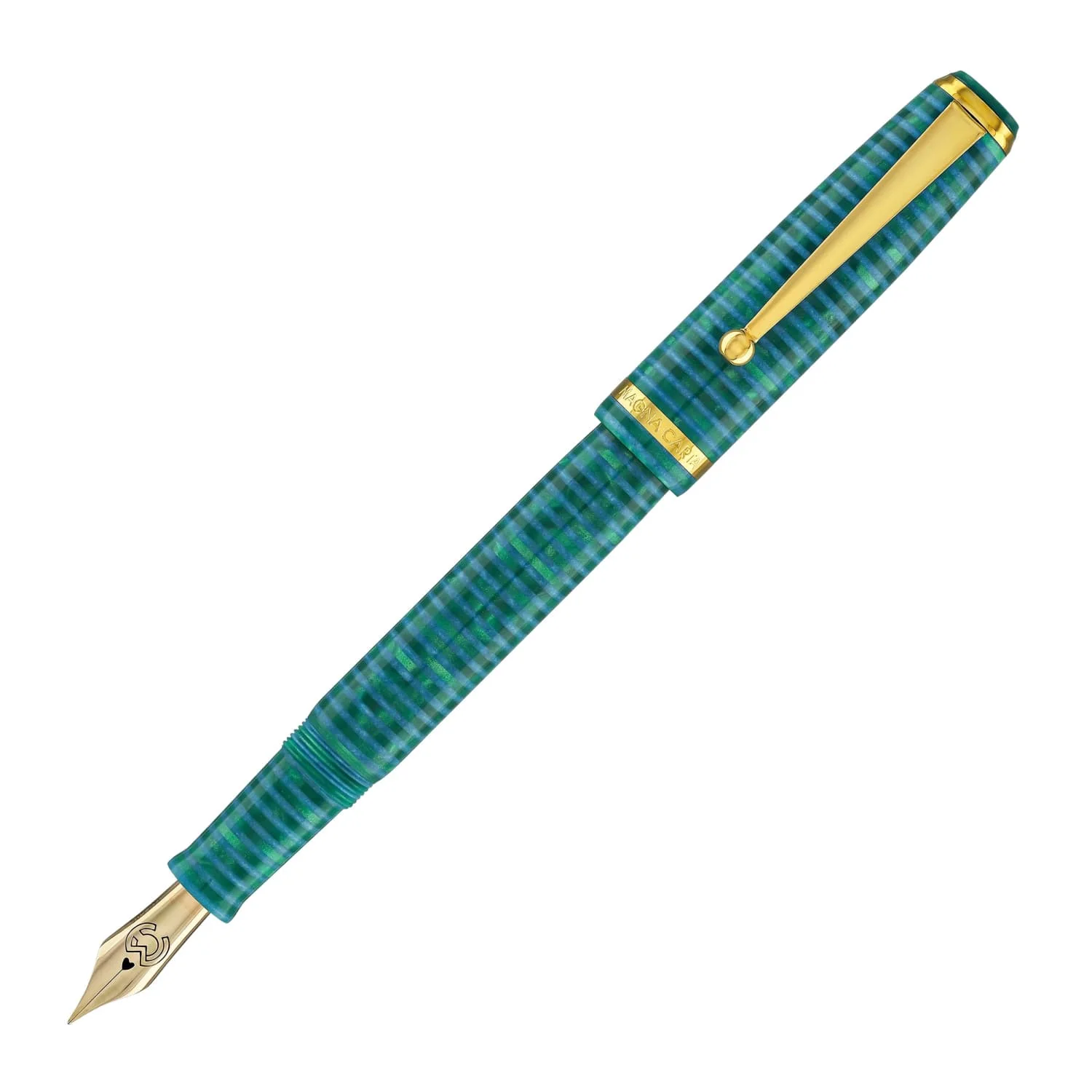 3908-magna-carta-mag-650-fountain-pen-in-cyanic-14kt-gold-flex-nib-1.webp Magna Carta MAG 650 Fountain Pen in Cyanic - 14kt Gold Flex Nib