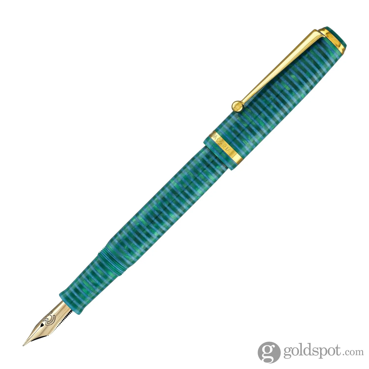 3908-magna-carta-mag-650-fountain-pen-in-cyanic-14kt-gold-flex-nib-2.webp Magna Carta MAG 650 Fountain Pen in Cyanic - 14kt Gold Flex Nib