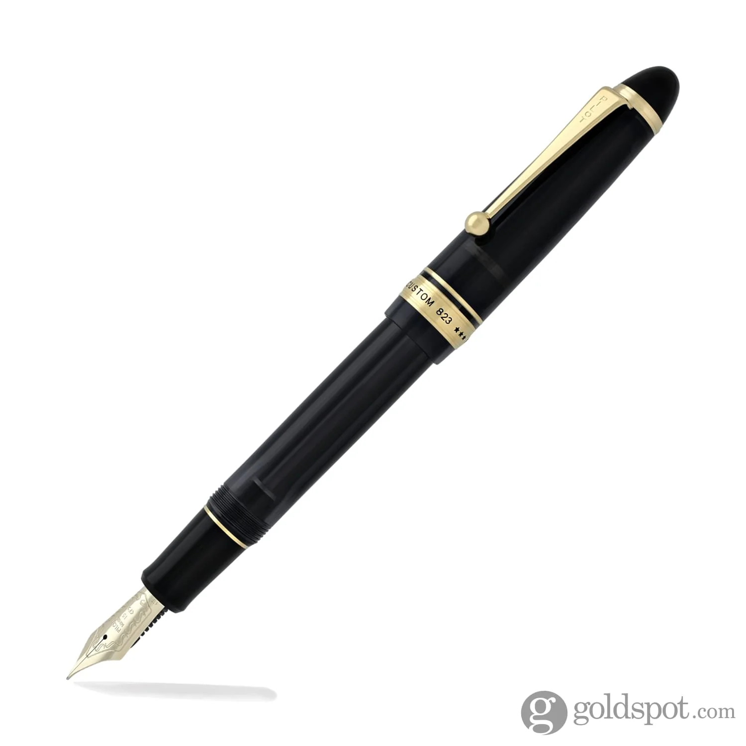 Pilot Custom 823 Fountain Pen in Smoke with Gold Trim - 14K Gold