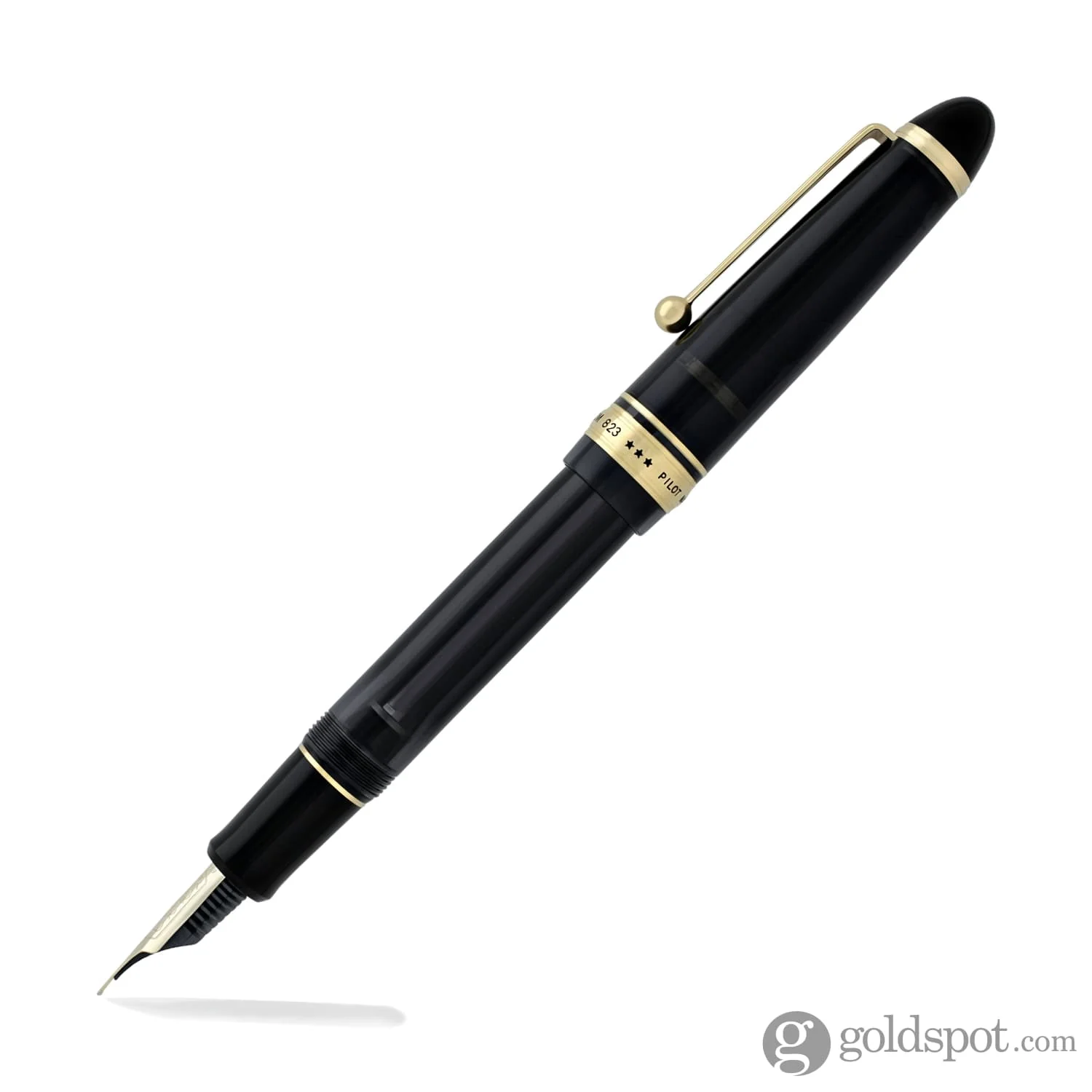 Pilot Custom 823 Fountain Pen in Smoke with Gold Trim - 14K Gold