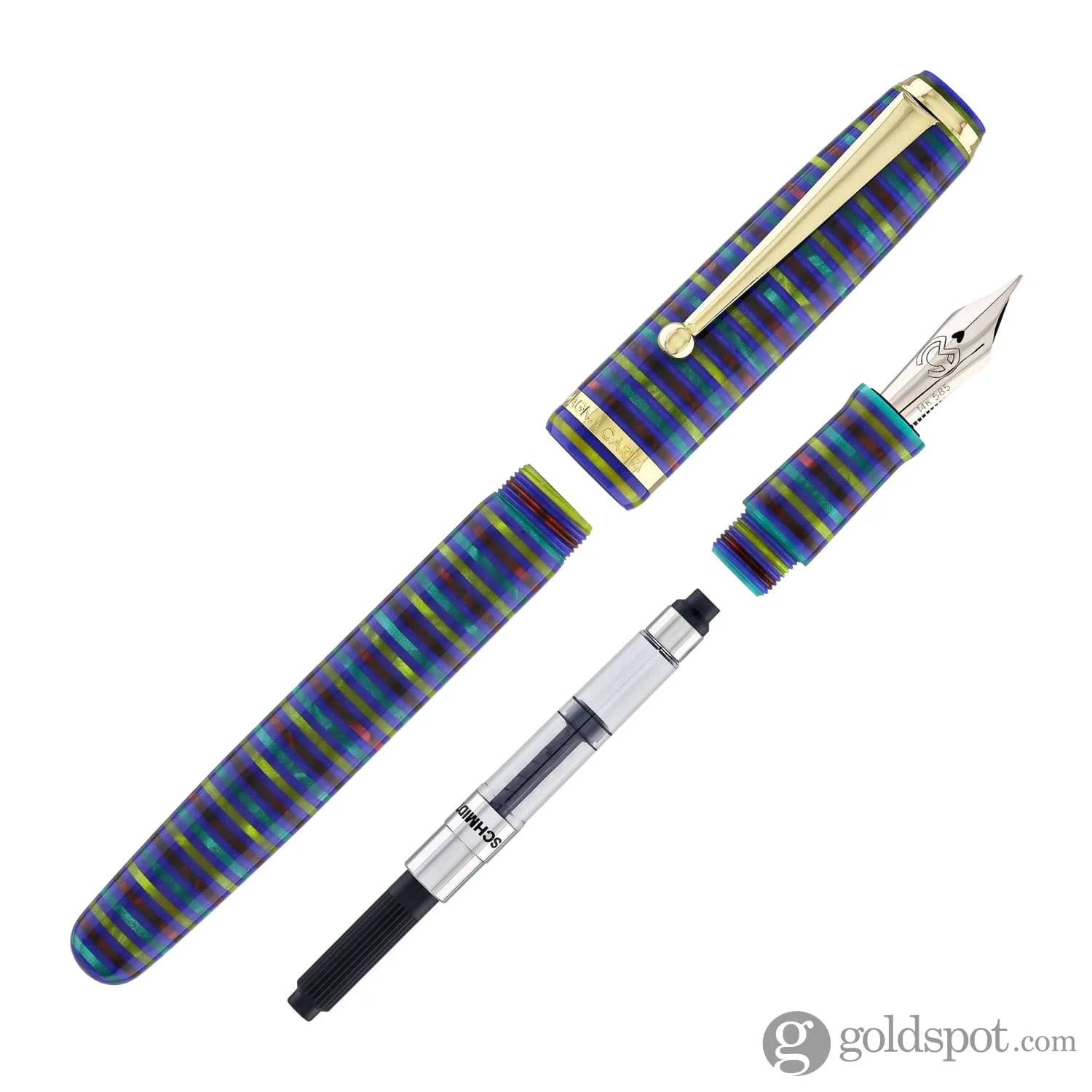Magna Carta MAG 650 Fountain Pen in Prismatic - 14kt Gold Flex Nib