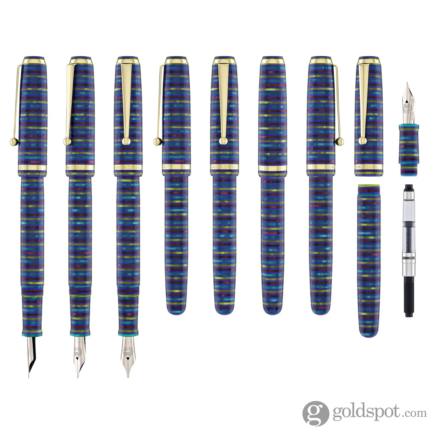 Magna Carta MAG 650 Fountain Pen in Prismatic - 14kt Gold Flex Nib