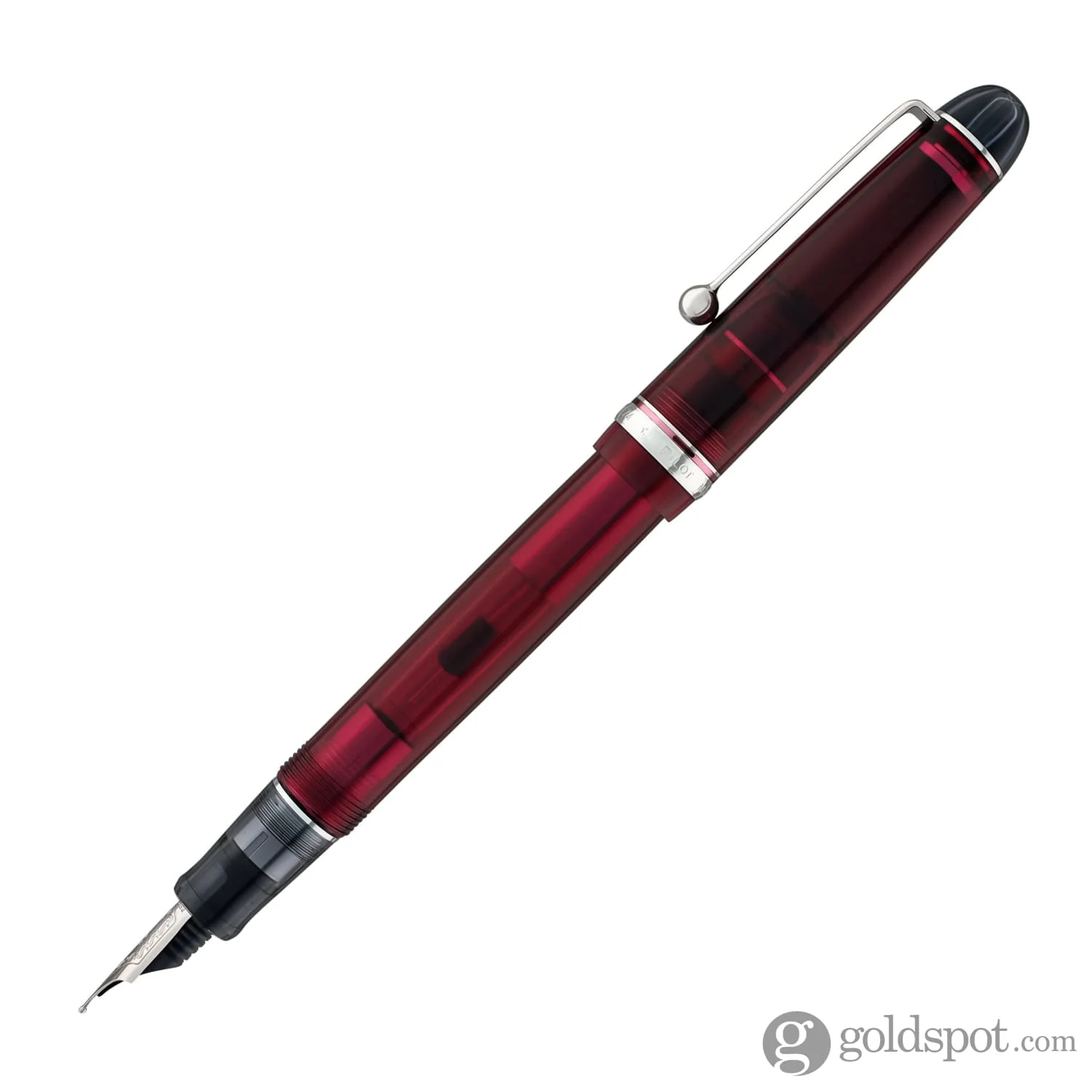 3991-pilot-custom-74-fountain-pen-in-merlot-with-silver-trim-14k-gold-3.webp Pilot Custom 74 Fountain Pen in Merlot with Silver Trim - 14K Gold