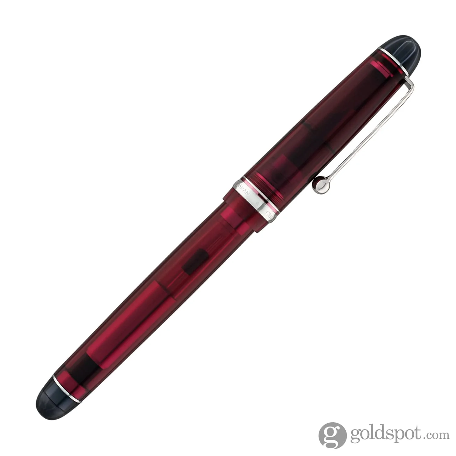 3991-pilot-custom-74-fountain-pen-in-merlot-with-silver-trim-14k-gold-6.webp Pilot Custom 74 Fountain Pen in Merlot with Silver Trim - 14K Gold