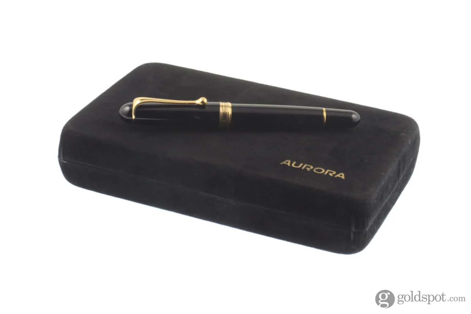 Aurora 88 Large Fountain Pen in Black with Gold Trim - 14K Gold